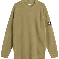 C.P. Company Cotton Chenille Crewneck Lens Sweater