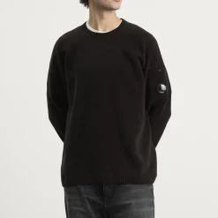 C.P. Company Cotton Chenille Crewneck Lens Sweater