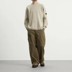 C.P. Company Cotton Chenille Crewneck Lens Sweater