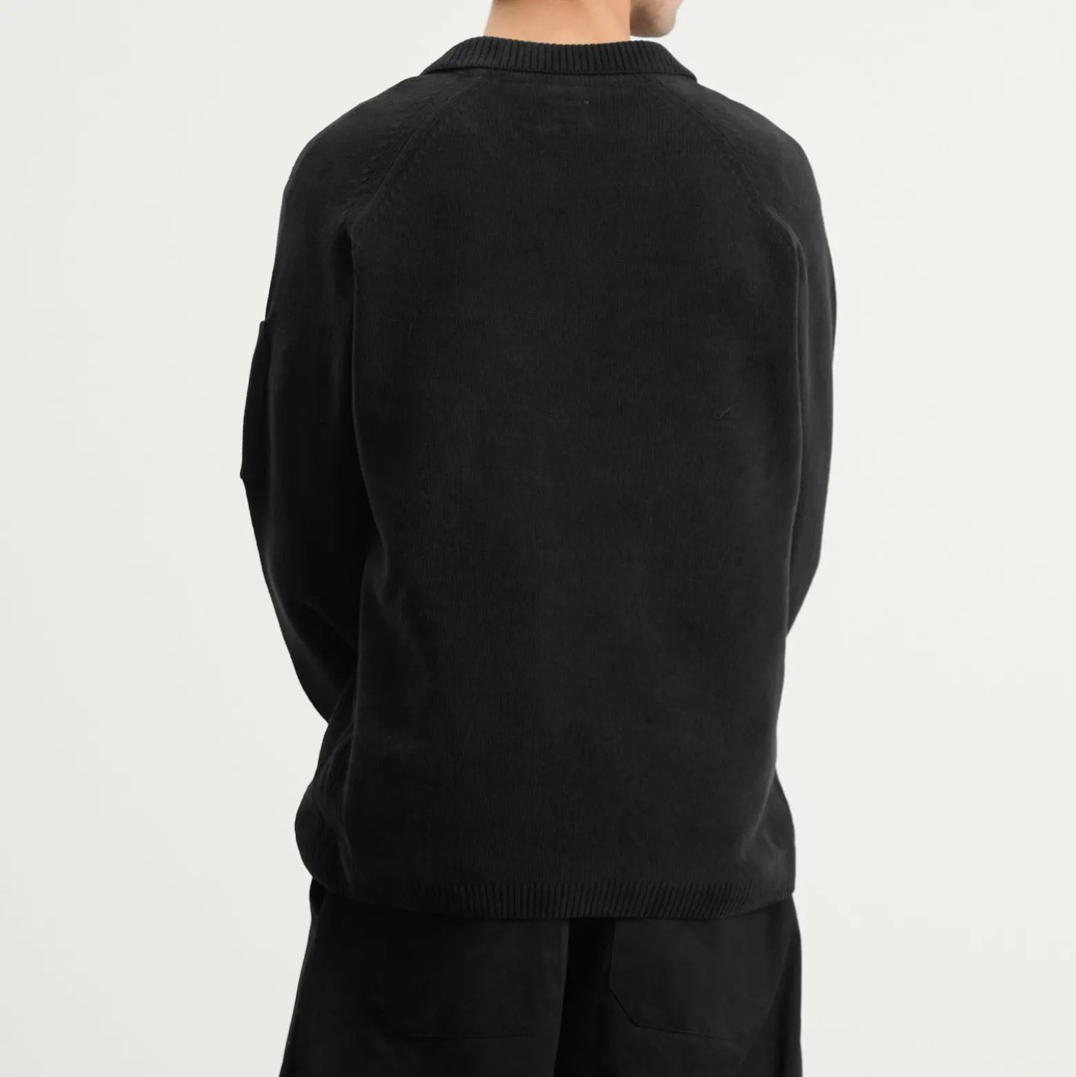 C.P. Company Cotton Chenille Polo Lens Sweater