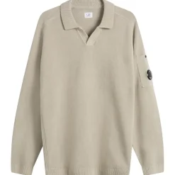 C.P. Company Cotton Chenille Polo Lens Sweater
