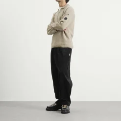 C.P. Company Cotton Chenille Polo Lens Sweater