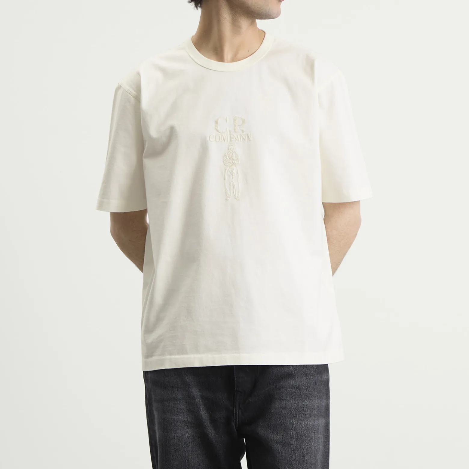 C.P. Company 30/2 Embroidered British Sailor Logo T-Shirt