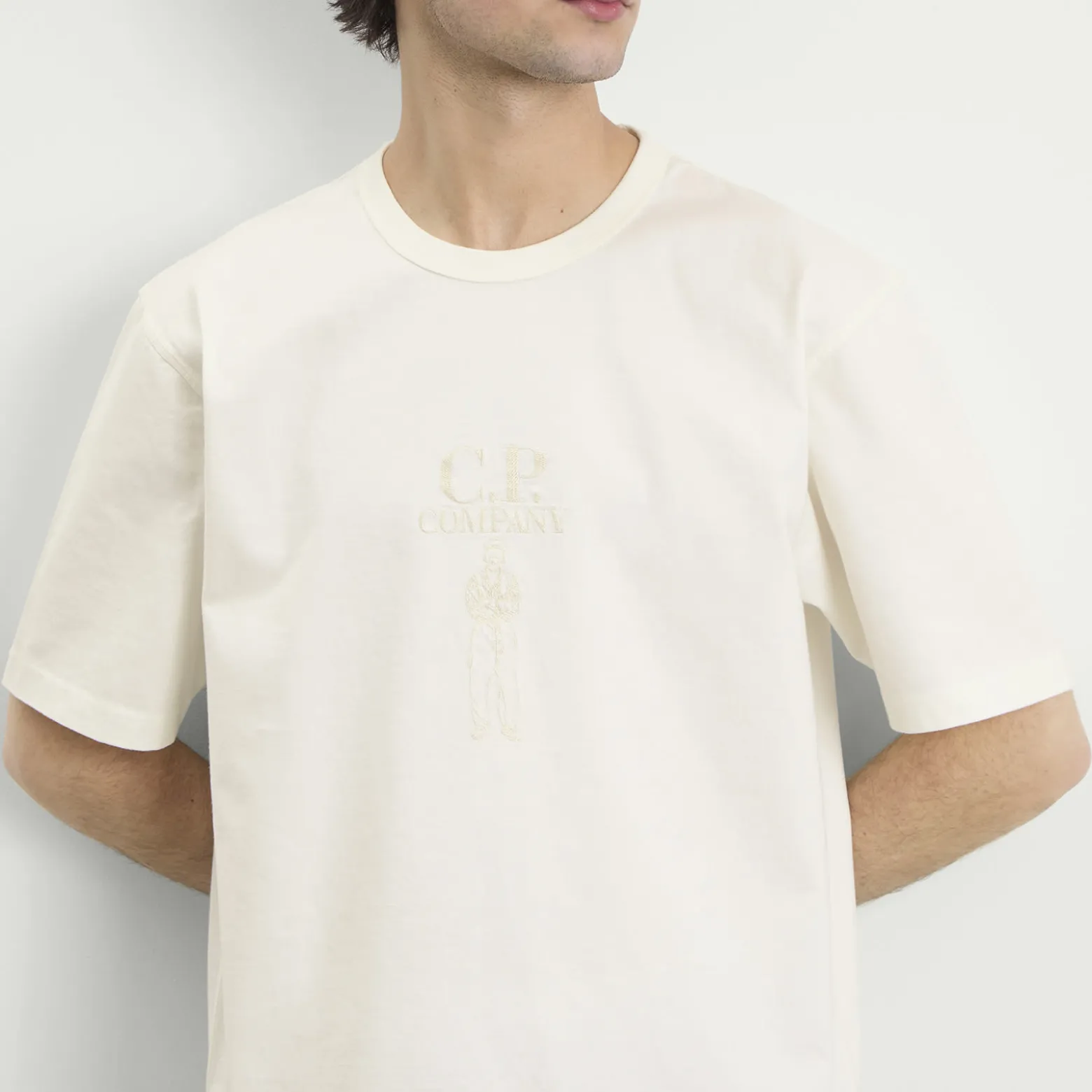 C.P. Company 30/2 Embroidered British Sailor Logo T-Shirt