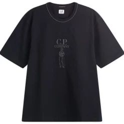 C.P. Company 30/2 Embroidered British Sailor Logo T-Shirt