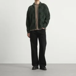 Daily Paper Monogram Knit Zip Cardigan