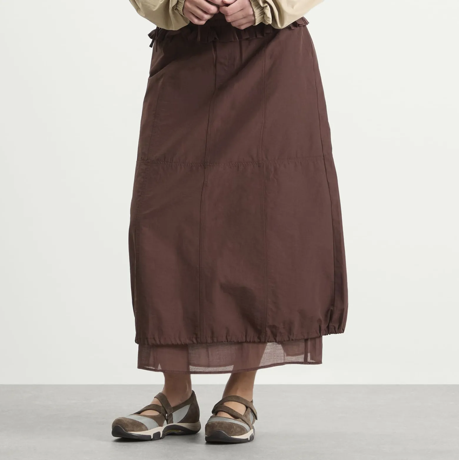 Damson Madder Amber Panel Midi Skirt