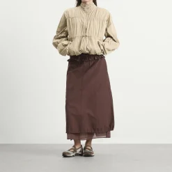 Damson Madder Amber Panel Midi Skirt
