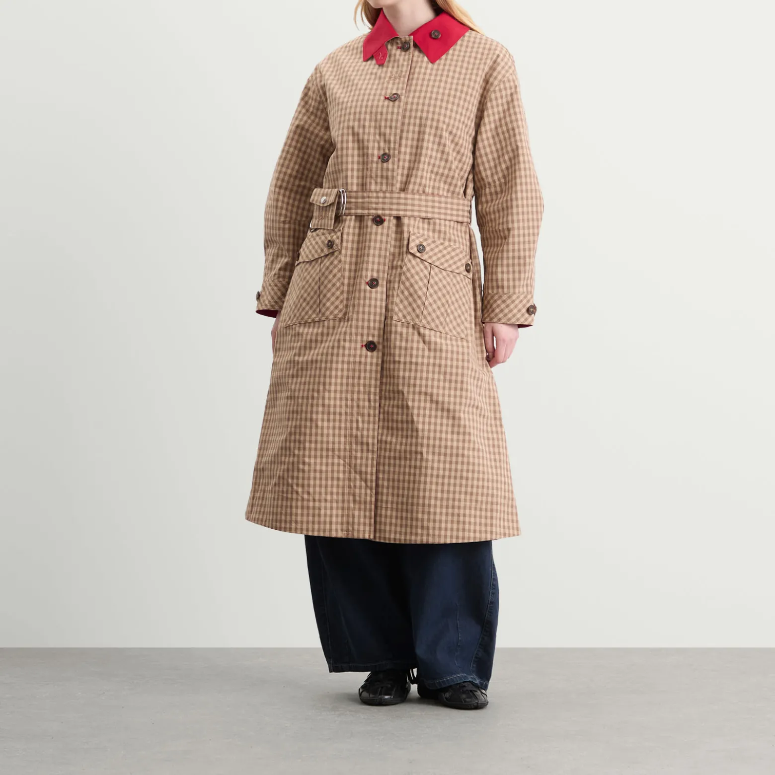 Damson Madder Anja Reversible Honey Trench Coat
