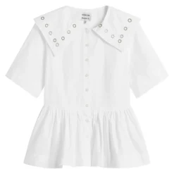 Damson Madder Cyrus Eyelet Blouse