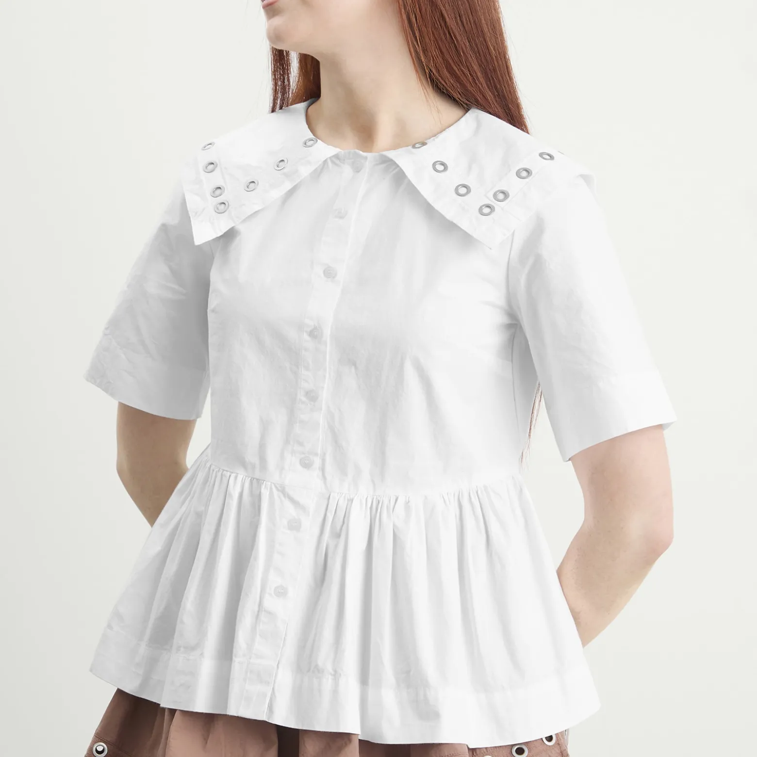 Damson Madder Cyrus Eyelet Blouse