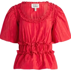 Damson Madder Everly Ruffle Blouse