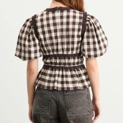 Damson Madder Everly Ruffle Blouse