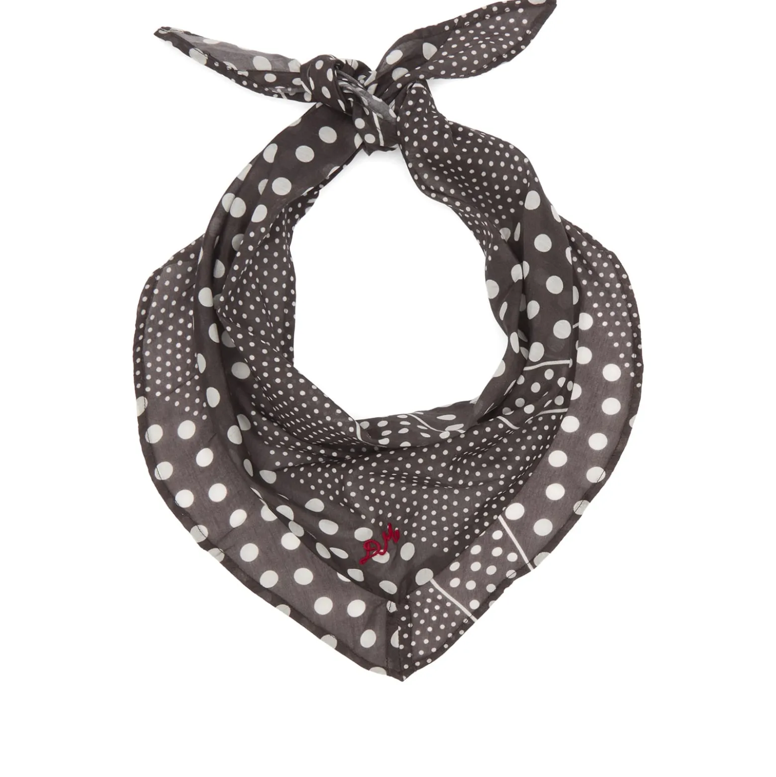 Damson Madder Frill Edge Headscarf
