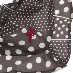Damson Madder Frill Edge Headscarf