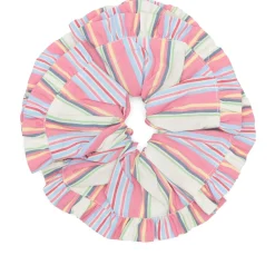 Damson Madder Frill Edge Scrunchie
