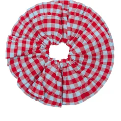 Damson Madder Frill Edge Scrunchie