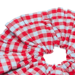 Damson Madder Frill Edge Scrunchie