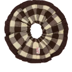 Damson Madder Frill Edge Scrunchie
