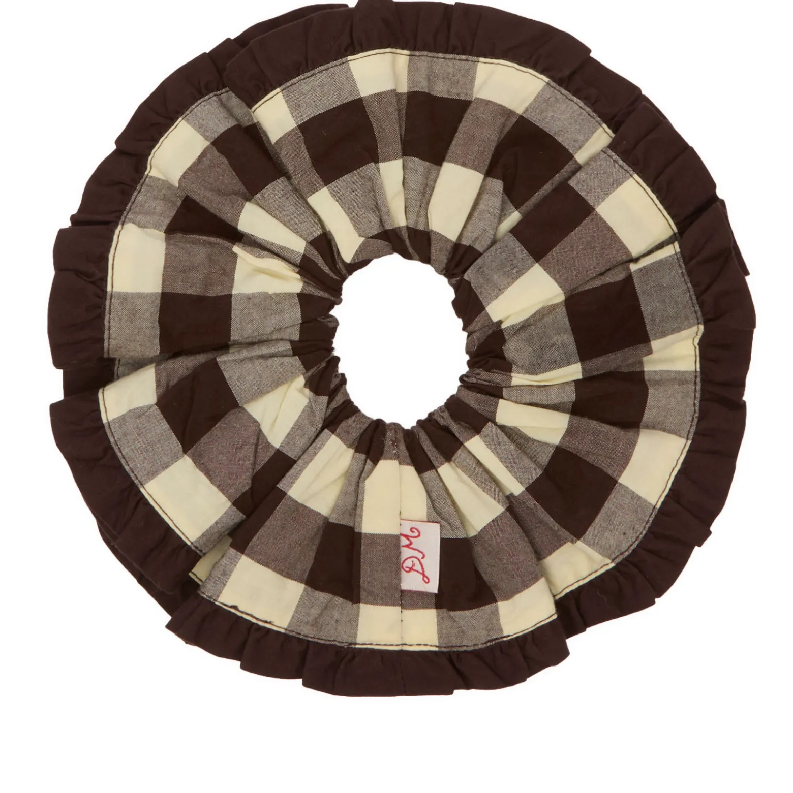 Damson Madder Frill Edge Scrunchie