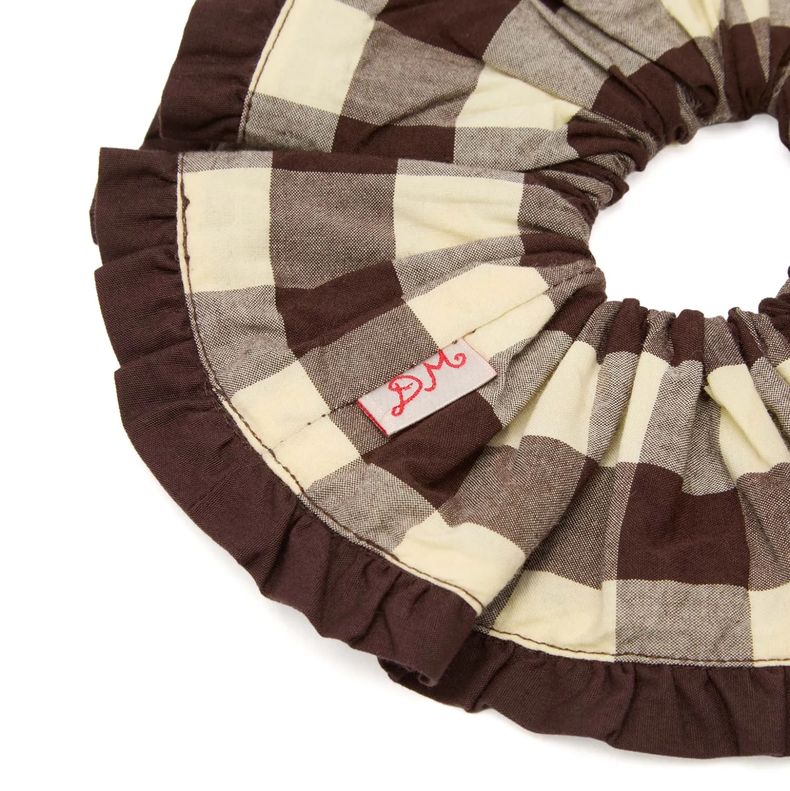 Damson Madder Frill Edge Scrunchie