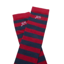 Damson Madder Knee High Stripe Socks