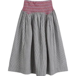 Damson Madder Layla Godet Midi Skirt