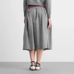 Damson Madder Layla Godet Midi Skirt