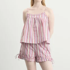 Damson Madder Mafalda Ruffle Neck Top