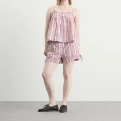 Damson Madder Mafalda Ruffle Neck Top