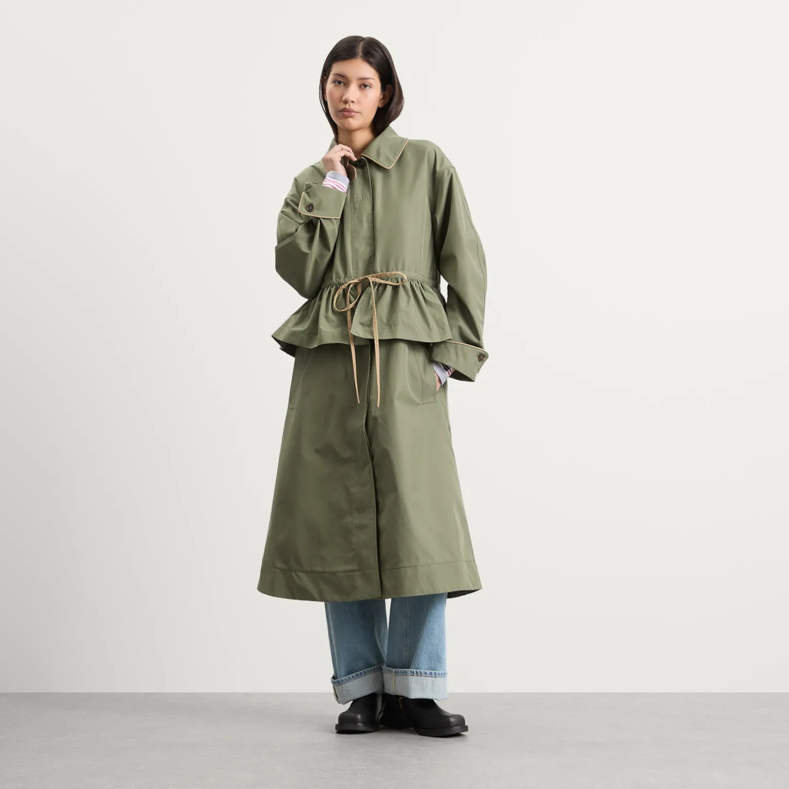 Damson Madder Myrtle Trench Coat