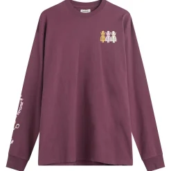 Damson Madder Paper Cut Gals Long Sleeve T-Shirt