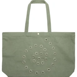 Damson Madder Raine Swirly Eyelet Tote Bag - Mint