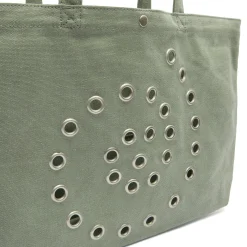 Damson Madder Raine Swirly Eyelet Tote Bag - Mint