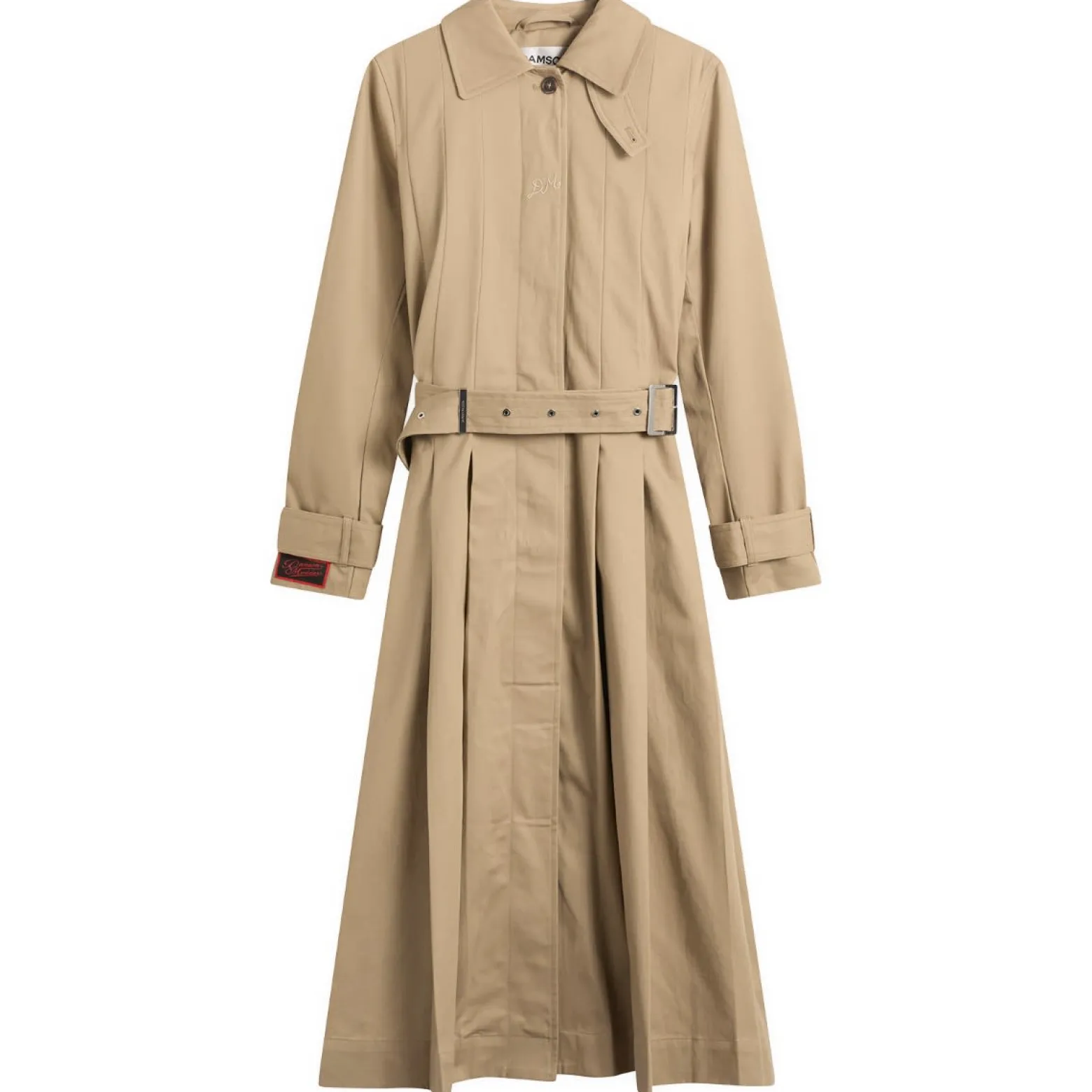 Damson Madder Sofia Pleated Trench Coat