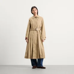 Damson Madder Sofia Pleated Trench Coat