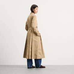 Damson Madder Sofia Pleated Trench Coat