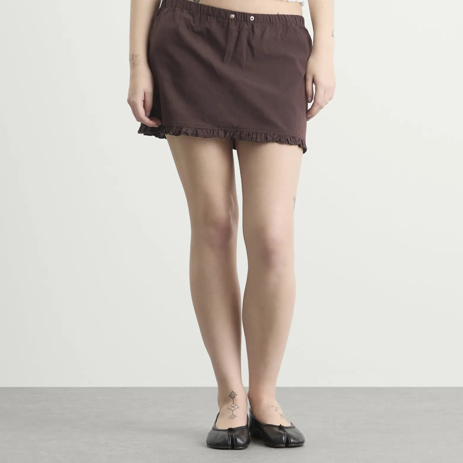 Deiji Studios Flounce Mini Skirt