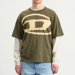 Diesel Bleach Logo T-Shirt