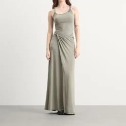 Diesel D-Estiga Tie Waist Maxi Dress
