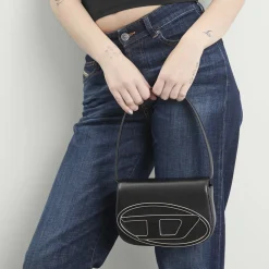 Diesel 1DR Logo Leather Handbag