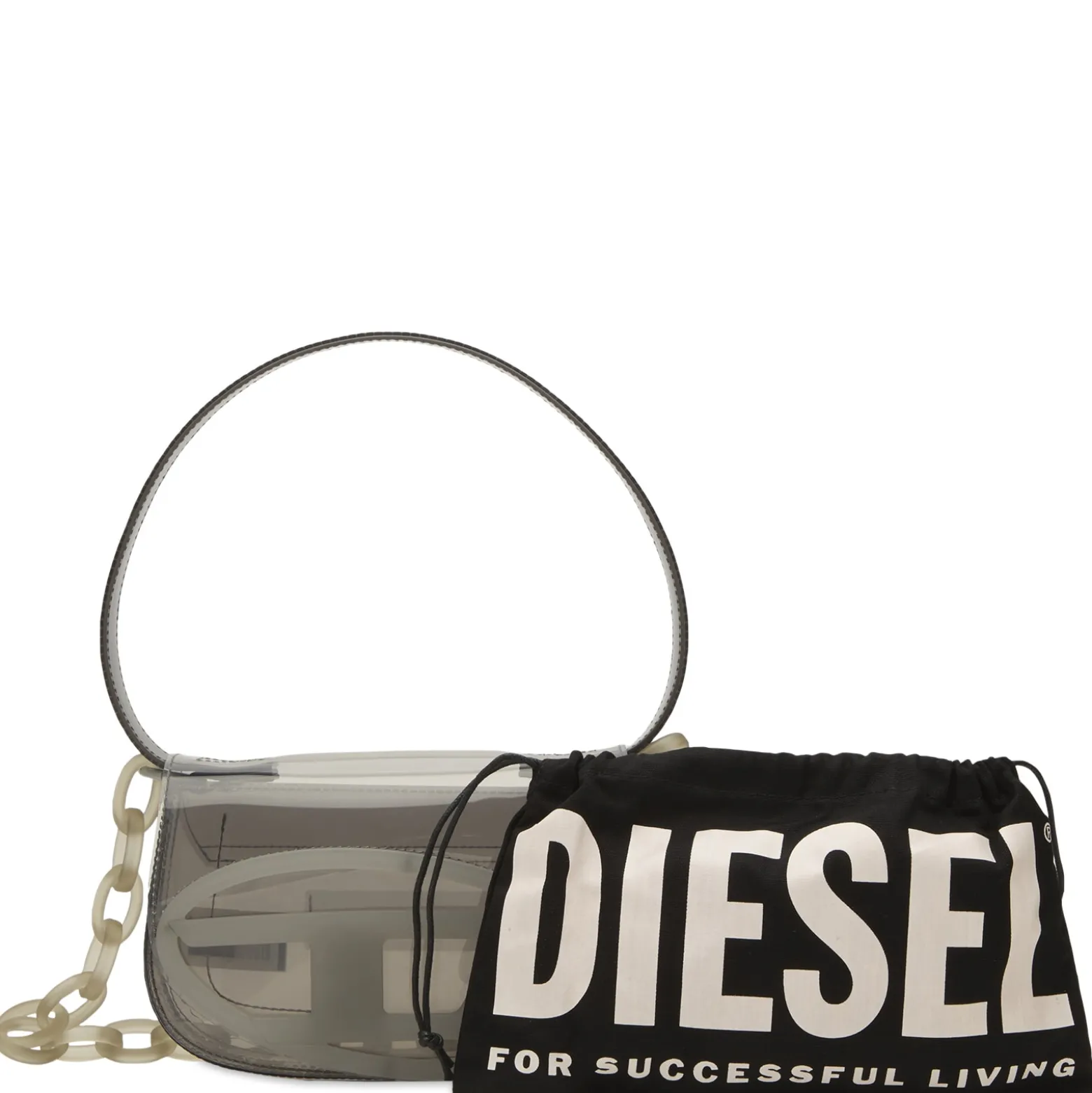 Diesel 1DR Logo Perspex Handbag