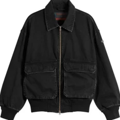 Diesel Kurz Denim Bomber Jacket