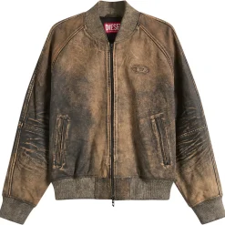 Diesel L-Cobb Camouflage Leather Jacket