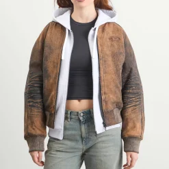 Diesel L-Cobb Camouflage Leather Jacket