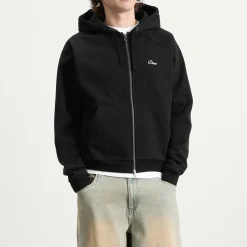 Dime Cursive Small Logo Zip Hoodie