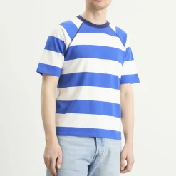 Drake's Block Stripe Raglan T-Shirt