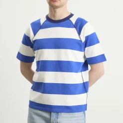 Drake's Block Stripe Raglan T-Shirt