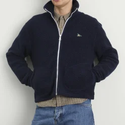 Drake's Boucle Wool Fleece Jacket
