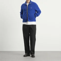 Drake's Boucle Wool Zip Fleece Jacket
